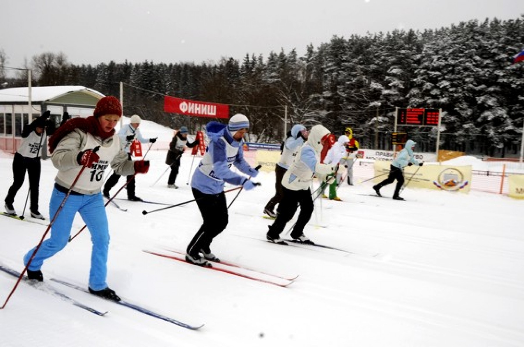 Финал спартакиады по лыжным гонкам