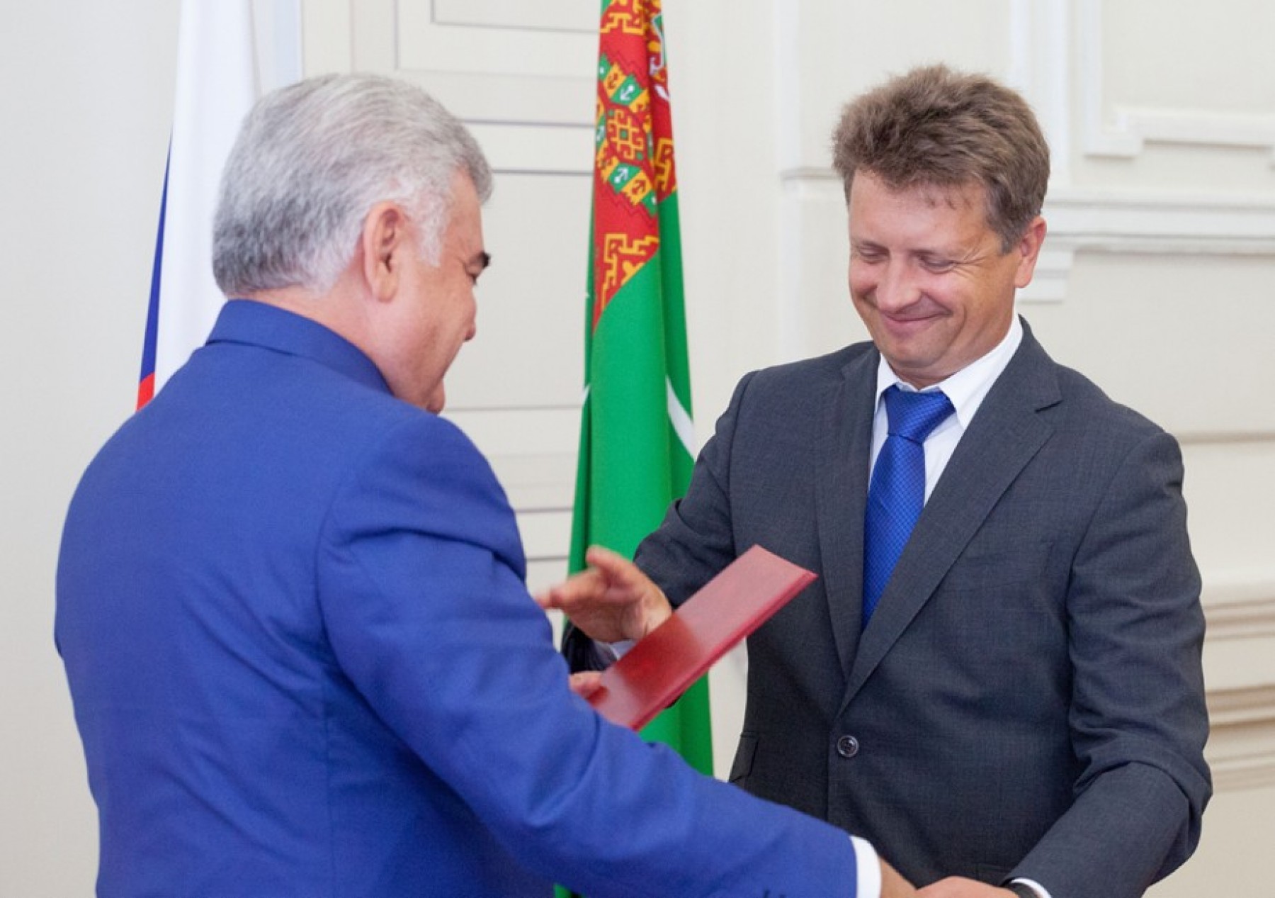 8 августа в Астрахани Министр транспорта РФ Максим Соколов и Министр ...